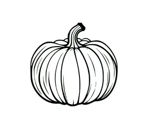 Download Pumpkin SVG Free: Versatile Black Outline Halloween Pumpkin SVG for Cricut and Silhouette Crafts