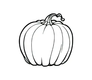 Download Pumpkin SVG Free: Versatile Black Outline Halloween Pumpkin SVG for Crafts & Decor