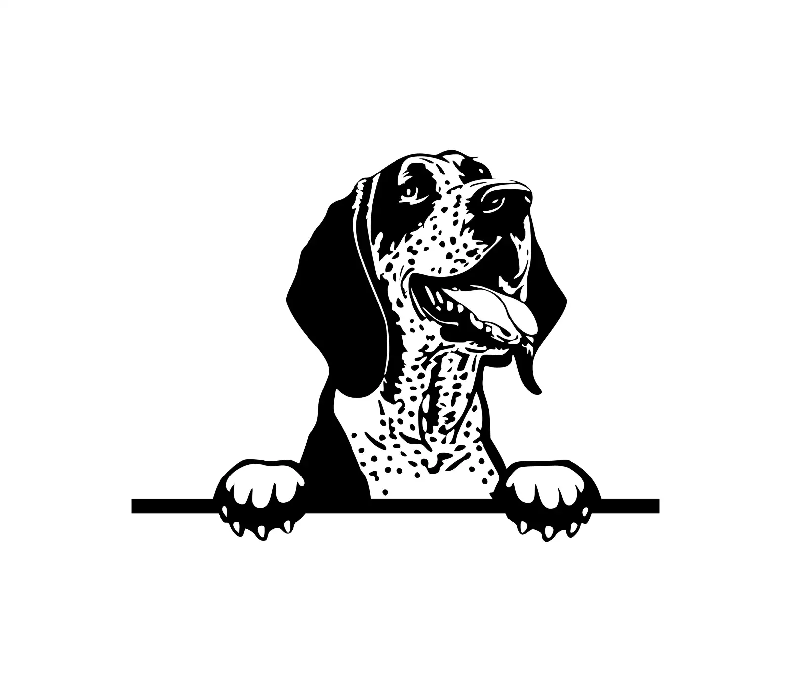 Bluetick Coonhound SVG | Dog Silhouette Digital Art