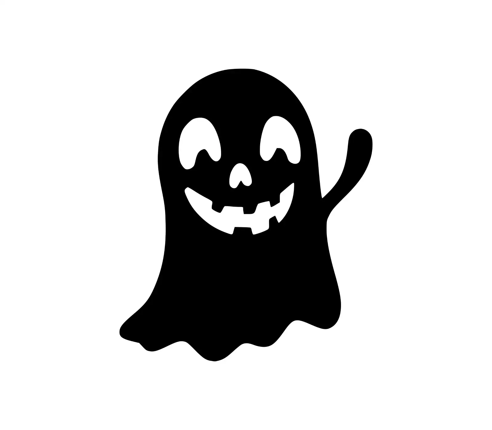 Cute Ghost SVG | Halloween Silhouette | Free Download