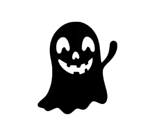 Download Adorable Ghost SVG: Cute Halloween Silhouette for Crafts, DIY Projects & Digital Downloads