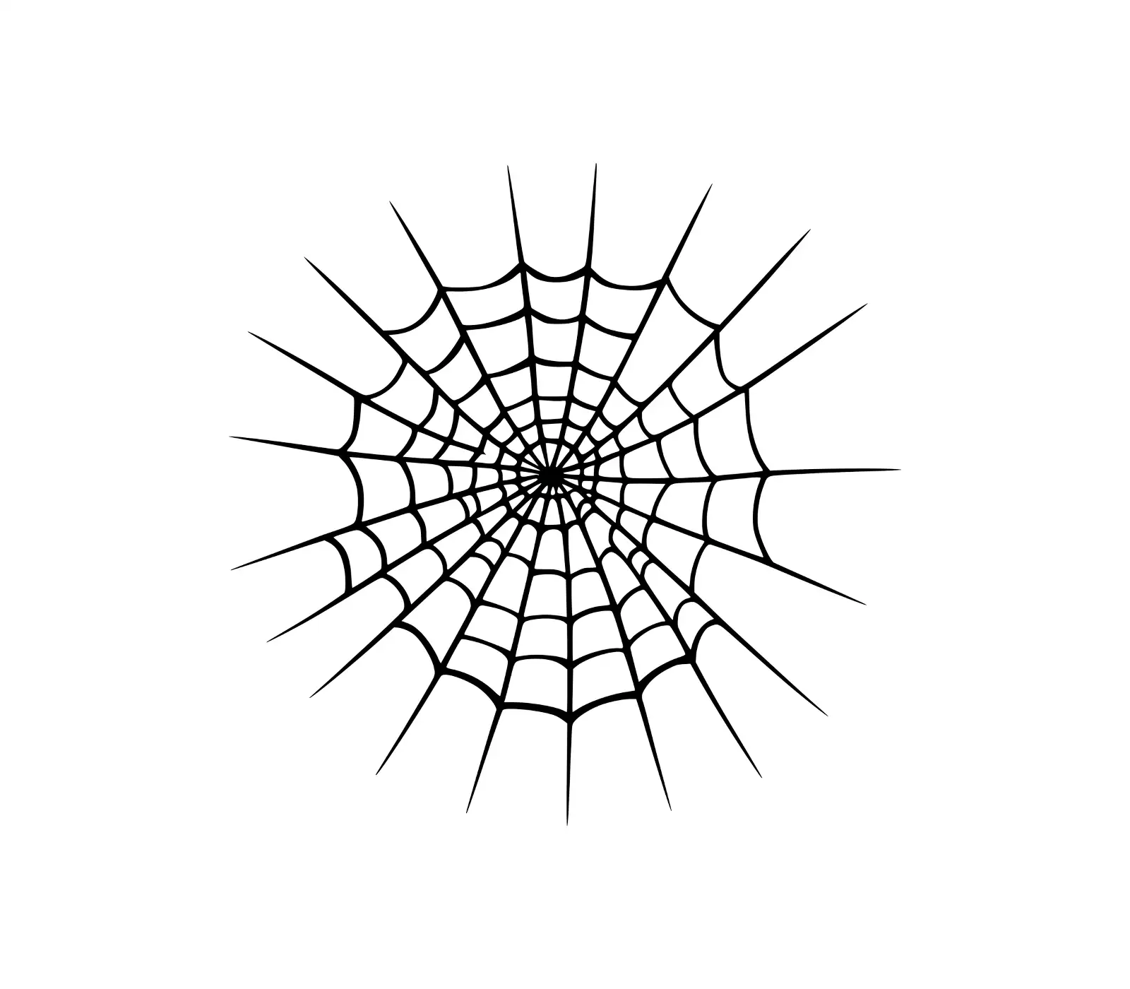 Circular Spider Web SVG | Halloween Spider Design