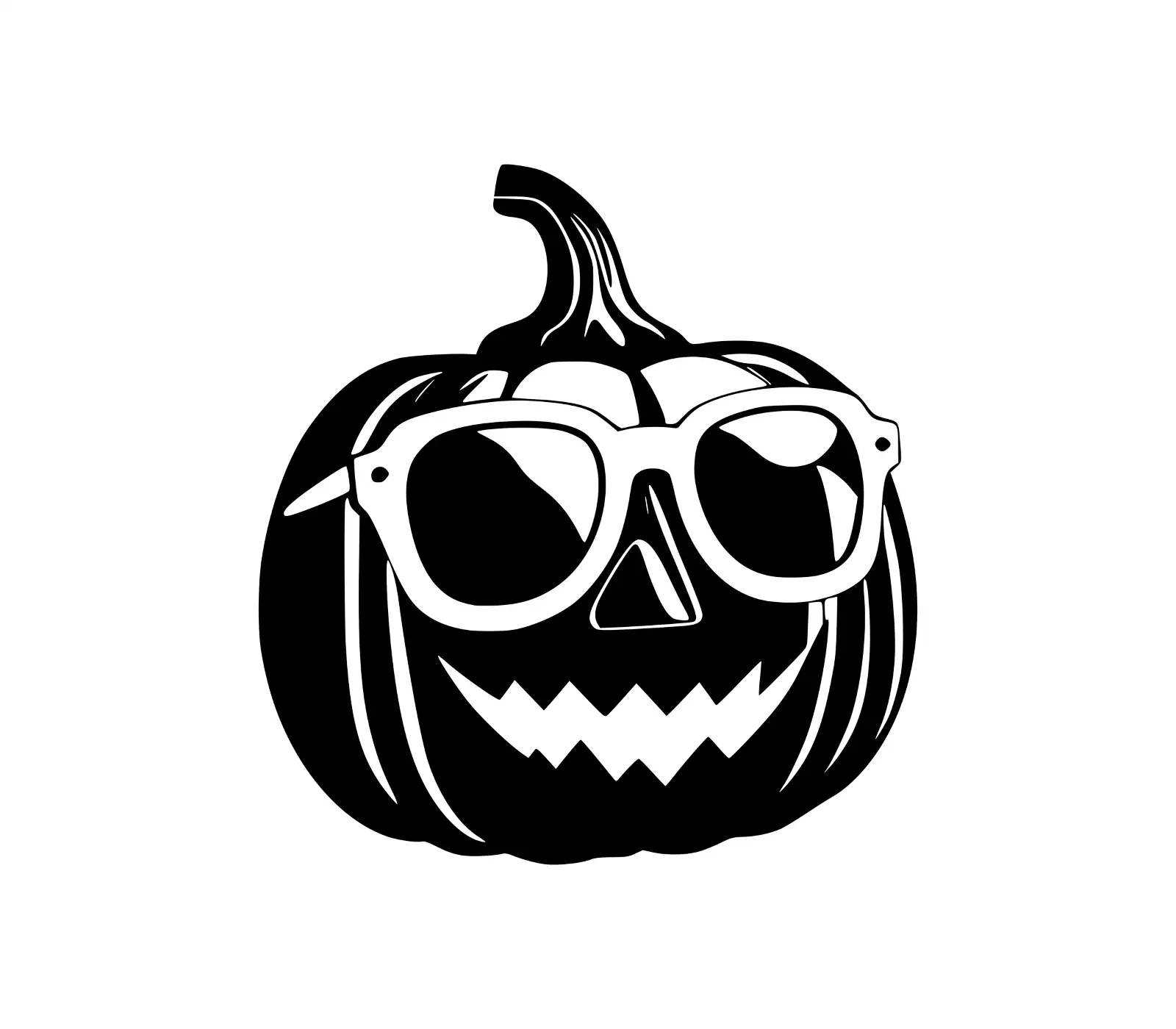 Cool Pumpkin SVG with Sunglasses | Free Halloween SVG