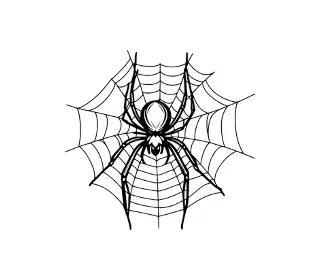 Download Menacing Spider Web SVG: Perfect for Halloween Decorations, Crafts, and Spooky Digital Designs