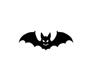 Download Spooky Halloween Bat SVG Silhouette | Cute Bat Design for Cricut & Silhouette | DIY Halloween Decor