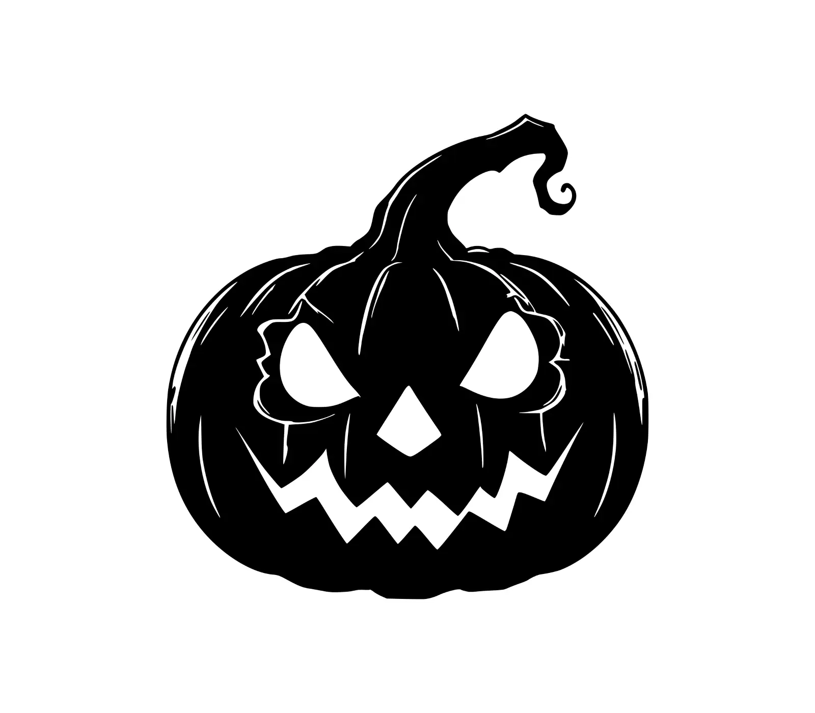 Spooky Halloween Pumpkin Face SVG | Free Download