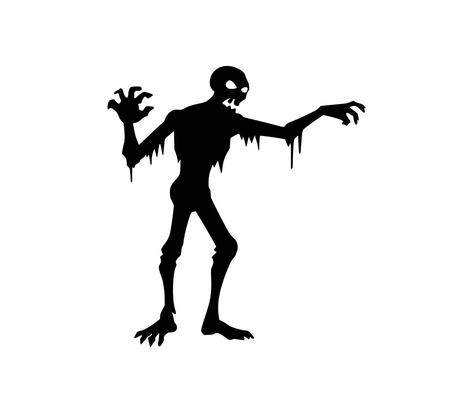 Zombie Silhouette SVG | Halloween Vector Art