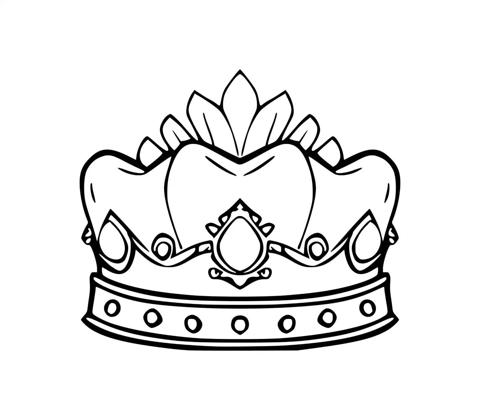 Crown SVG: Regal Design for Princess, King & Queen