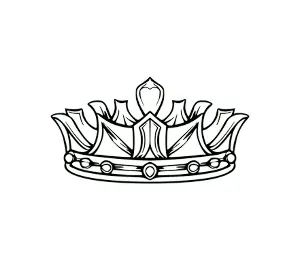 Download Majestic Crown SVG: Royal Insignia for King, Queen & Princess Designs | Scalable Vector Graphic