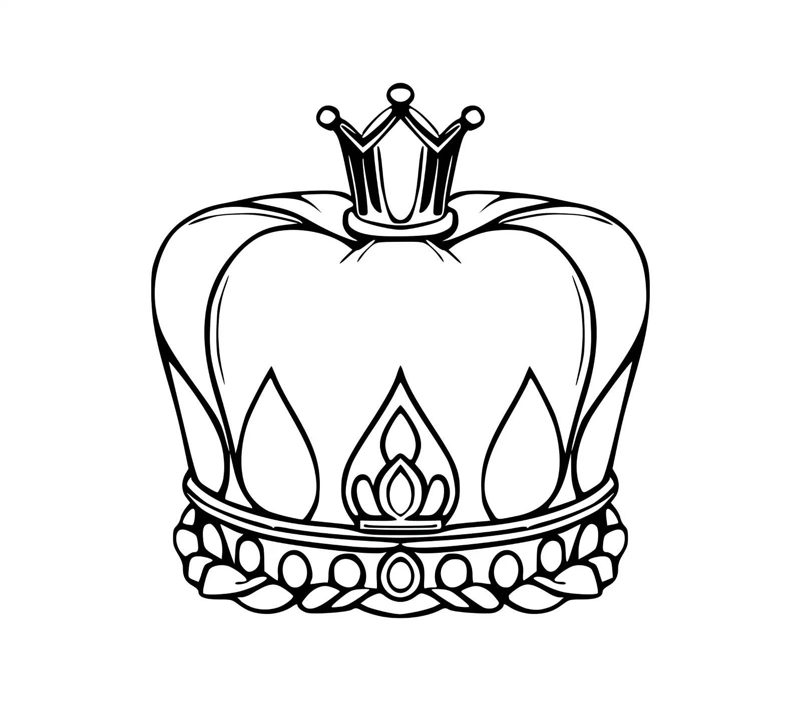 Crown SVG: Royal Insignia for King, Queen & Princess