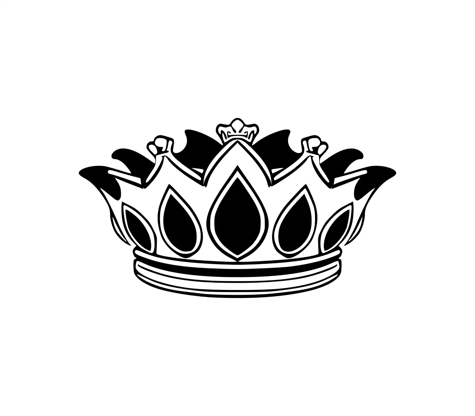 Crown SVG: Royal Insignia for King, Queen & Princess