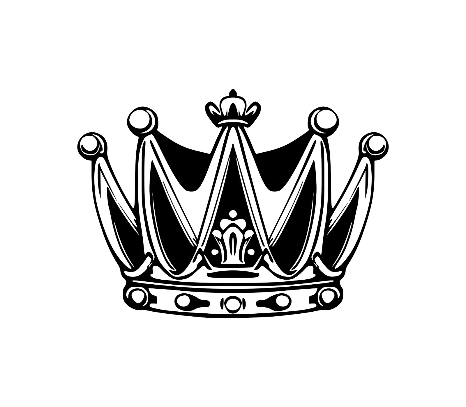 Crown SVG: Royal Insignia for King, Queen & Princess