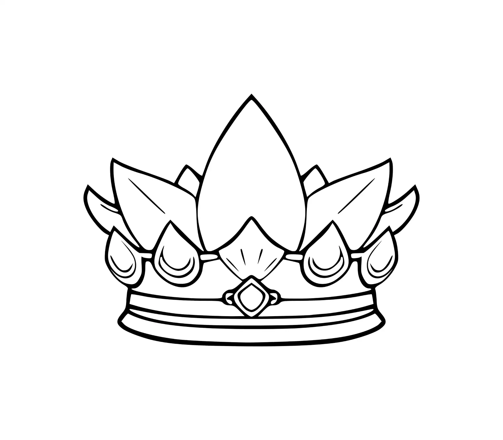 Crown SVG: Royal Vector for Princess, King & Queen Designs