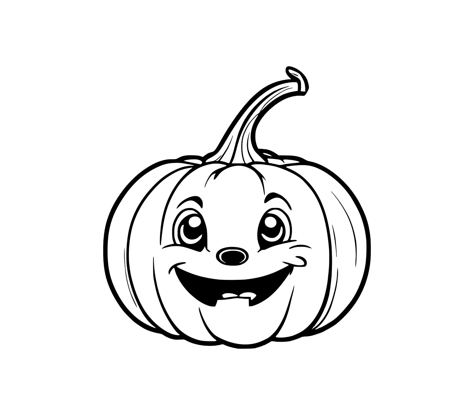 Cute Pumpkin SVG | Free Halloween Face Design