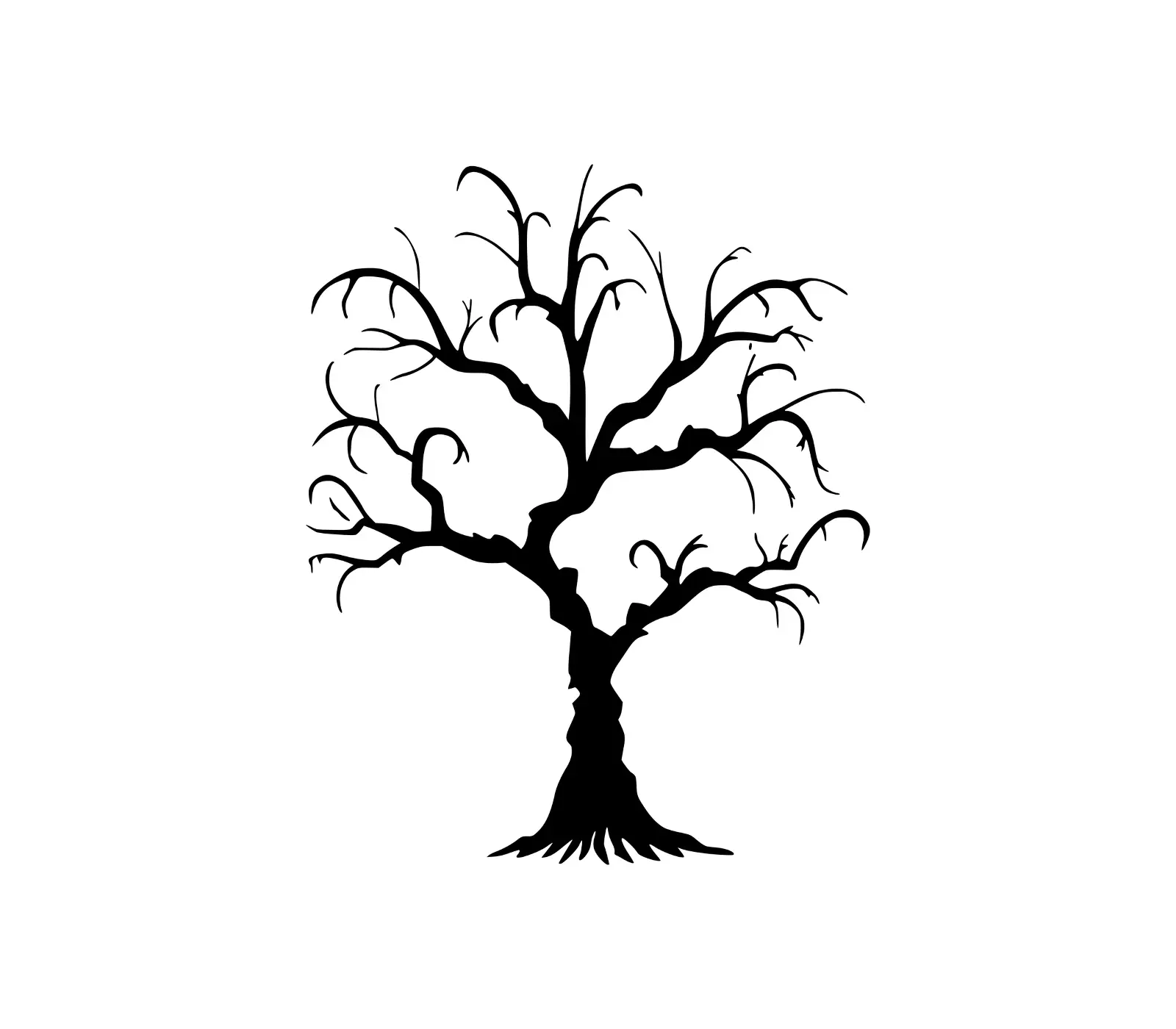 Dreaming Tree SVG | Bare Branch Silhouette Vector