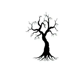 Download Mystical Dreaming Tree SVG: Enchanting Silhouette for Digital Art and Home Decor