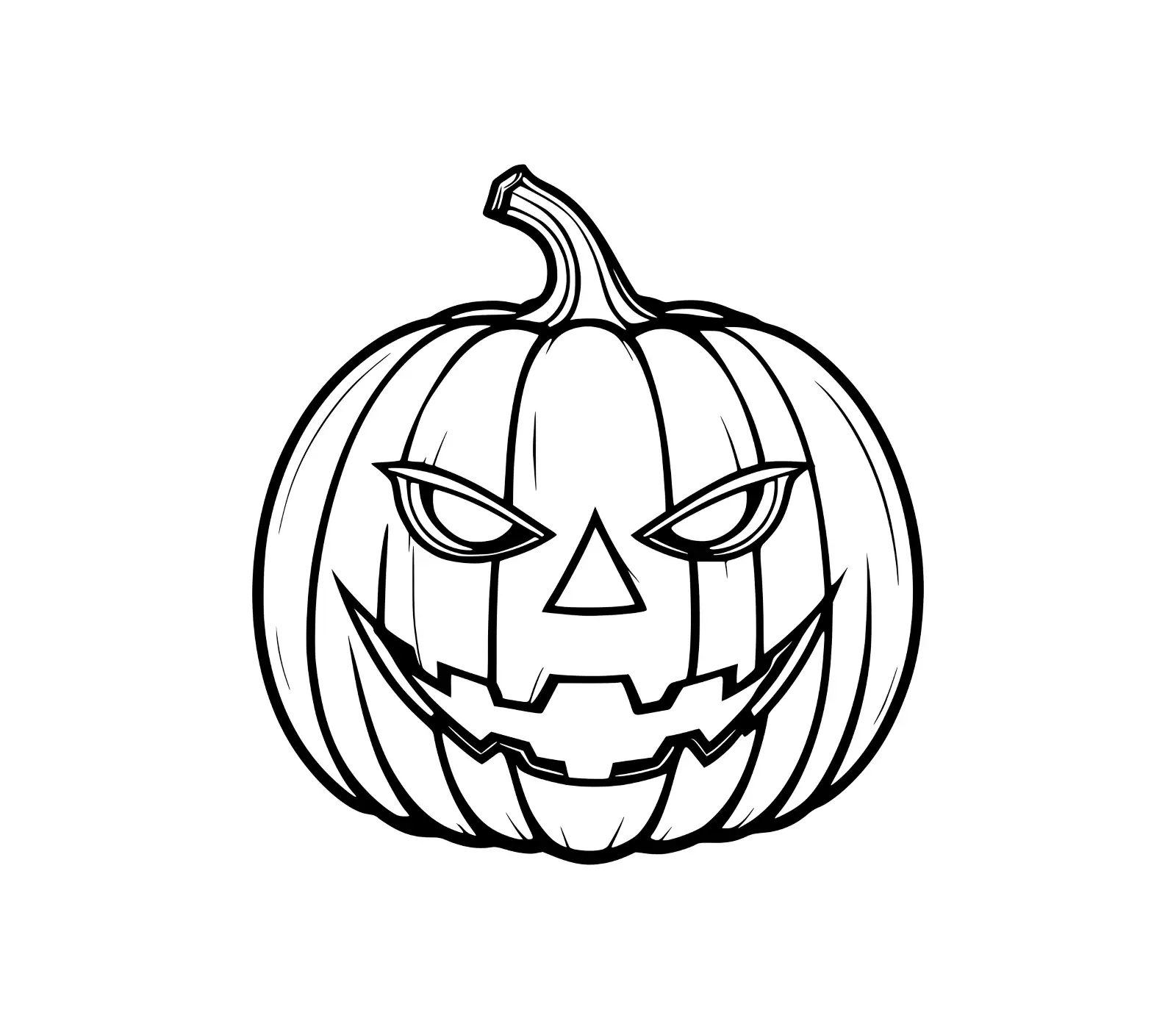 Free Spooky Pumpkin SVG | Halloween Jack-o'-Lantern Face