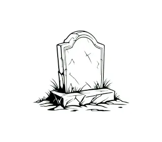 Download Eerie Tombstone SVG: Graveyard Design for Halloween Crafts, Gothic Decor & Memorial Art | RIP Gravestone Vector Graphic