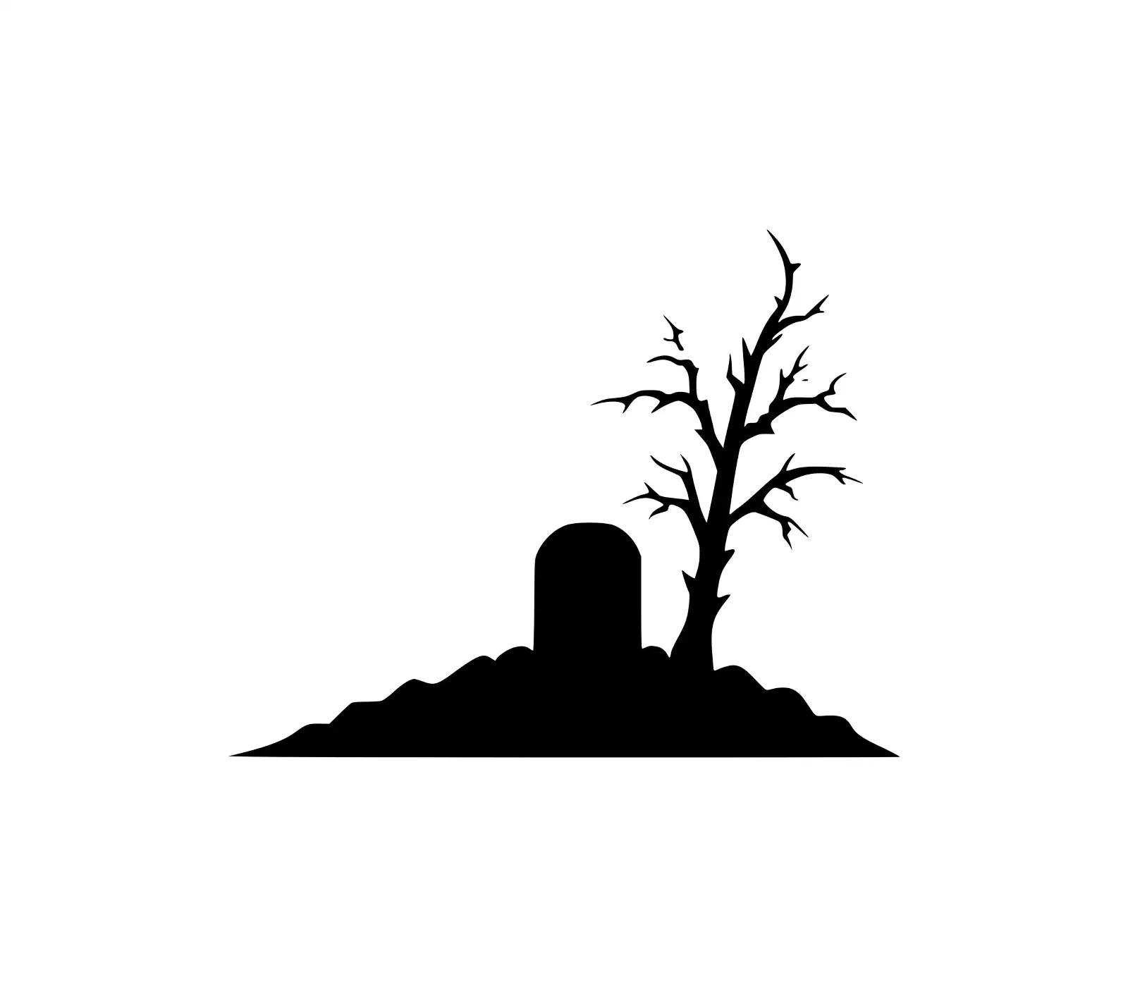 Spooky Tombstone Graveyard SVG | Halloween Vector Art