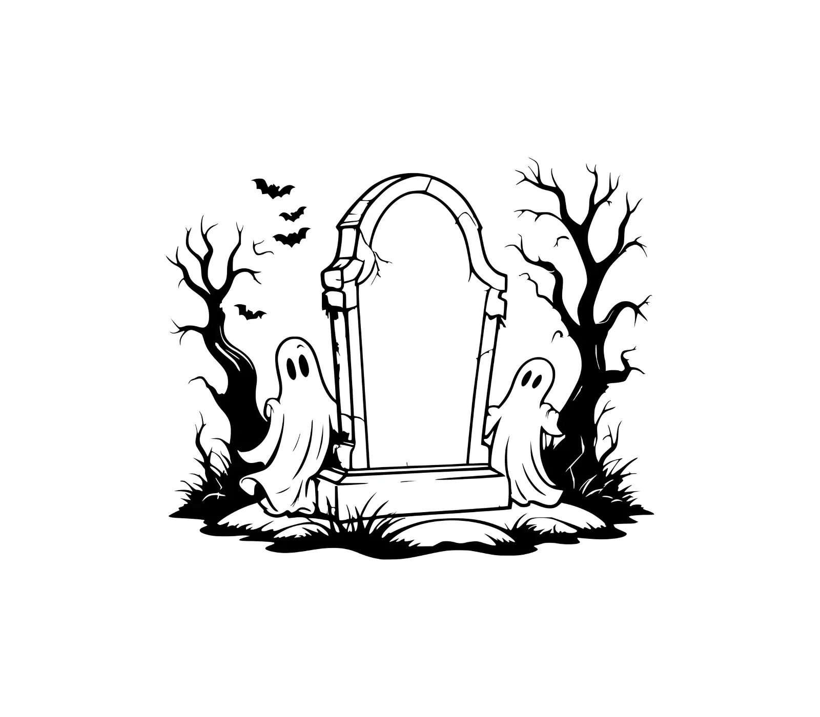 Spooky Tombstone SVG | Halloween Graveyard Design