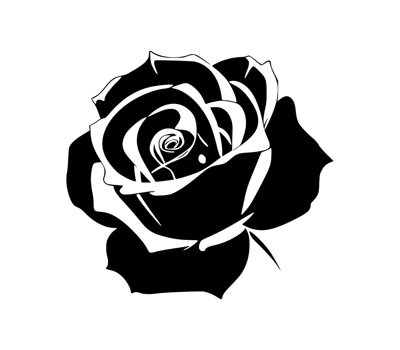 Rose SVG Free | Silhouette Rose SVG for Cricut Projects