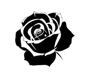 Download Elegant Rose SVG: Free Silhouette Design for Cricut and DIY Projects | Simple, Versatile Floral Vector