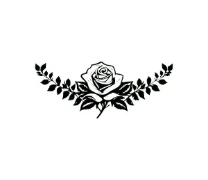 Download Elegant Rose Silhouette SVG: Free Design for Cricut & Silhouette Crafts | Simple Yet Stunning Floral Vector Art