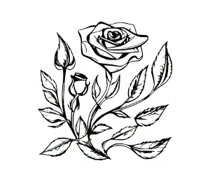 Download Elegant Rose Silhouette SVG: Free Simple Design for Cricut & DIY Projects | Perfect for Wedding Invitations & Home Decor