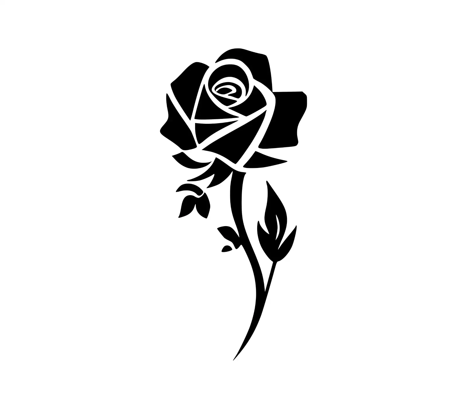 Rose SVG for Cricut: Free Elegant Silhouette Design