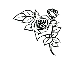 Download Elegant Rose Silhouette SVG | Free Simple Design for Cricut & Silhouette Crafts | Versatile Floral Vector Graphic