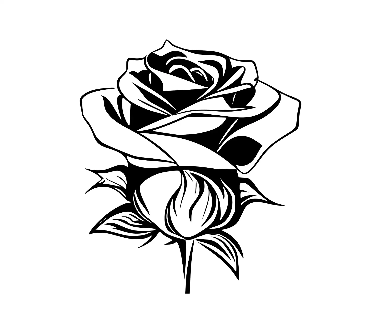 Elegant Rose SVG: Free Simple Design for Cricut & Crafts