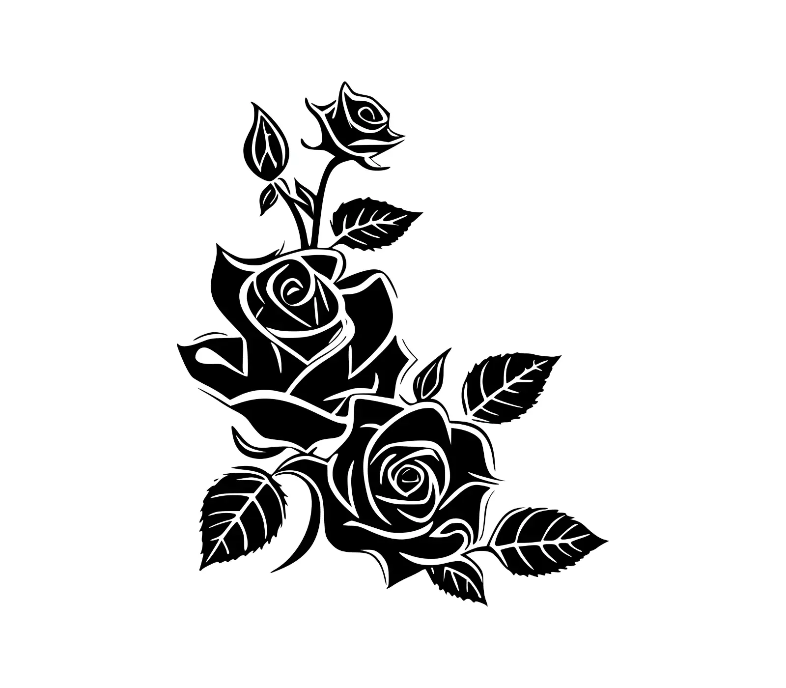 Elegant Rose SVG | Free Silhouette Design for Cricut