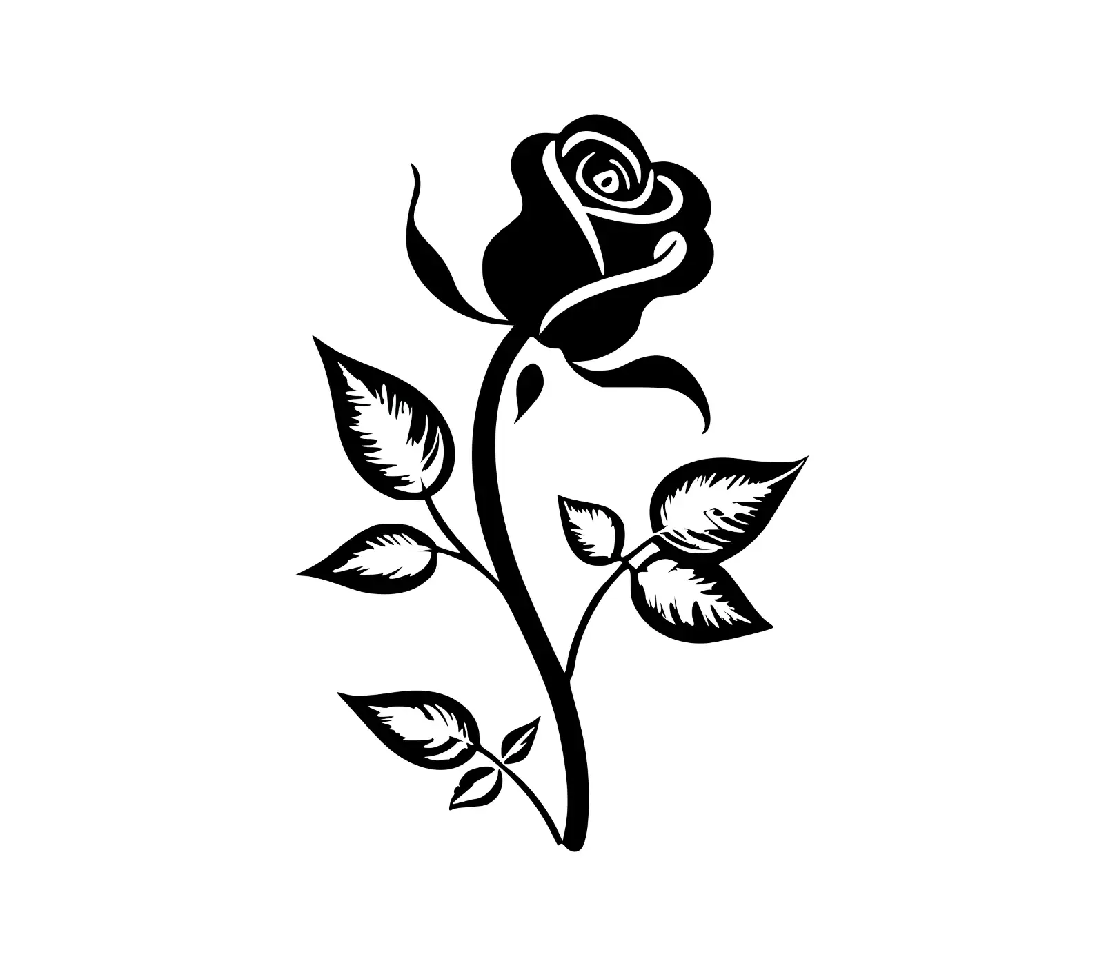 Elegant Rose SVG for Cricut | Free Silhouette Design