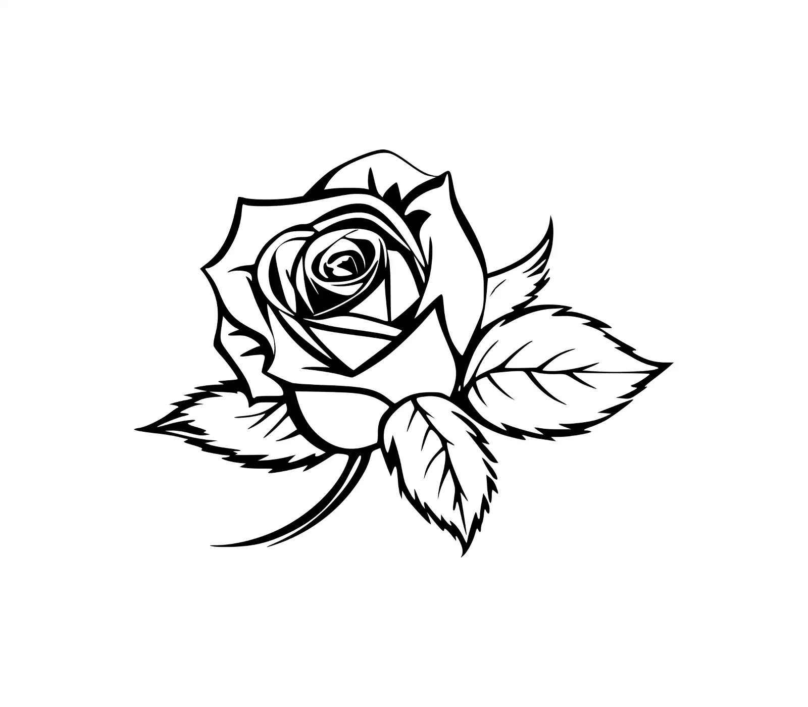 Rose SVG Free: Elegant Silhouette for Cricut Projects