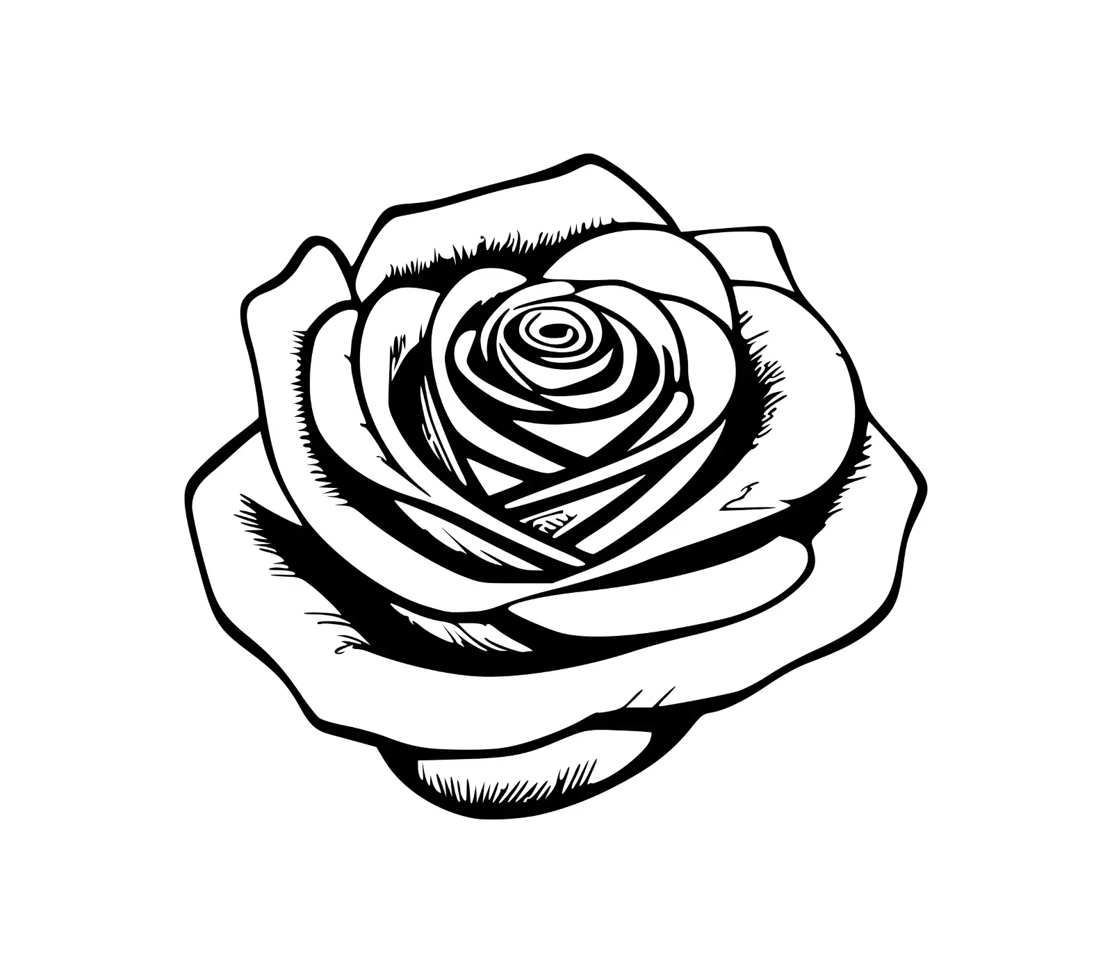 Elegant Rose SVG | Free Silhouette for Cricut Crafts