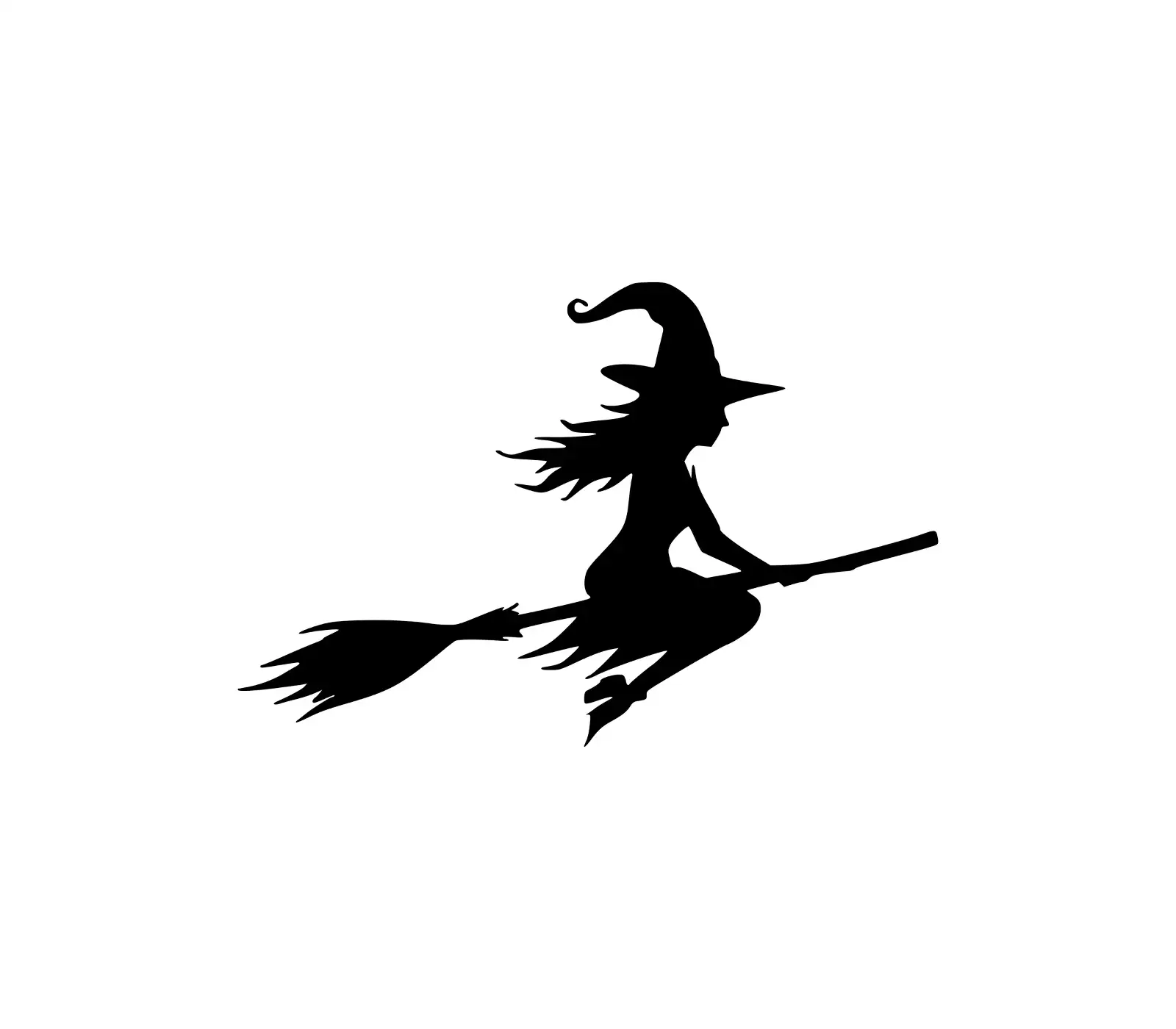 Witch SVG | Witchy Halloween Silhouette Vector Art