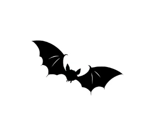 Download Spooky Halloween Bat SVG | Cute Silhouette for Cricut & Silhouette Machines | Versatile Hanging Bat Design