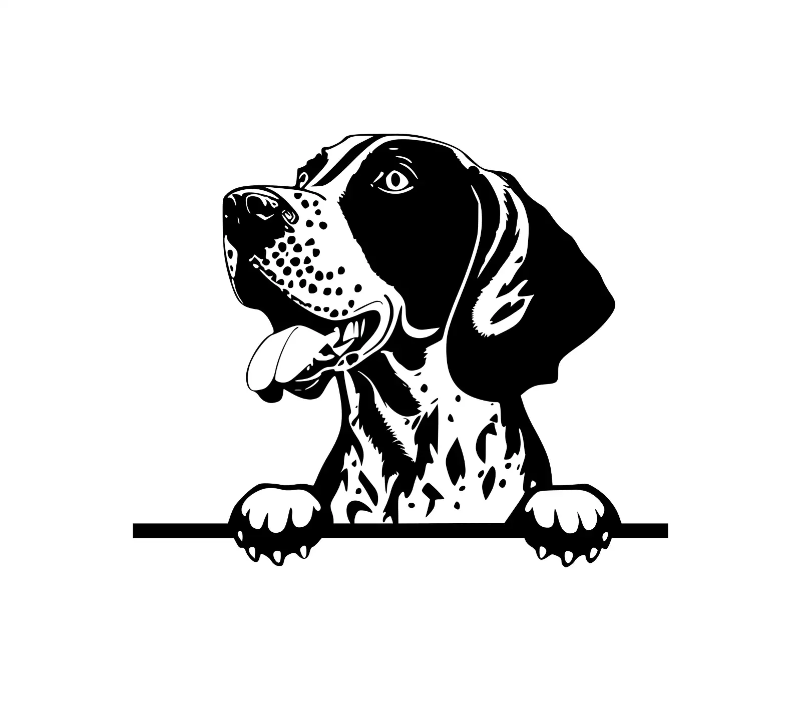 German Shorthaired Pointer SVG | Dog Silhouette Vector