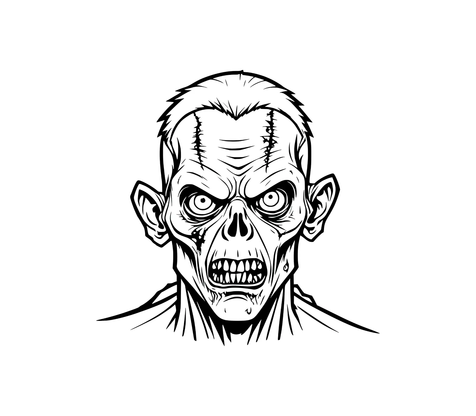 Zombie SVG | Halloween Silhouette Vector Art