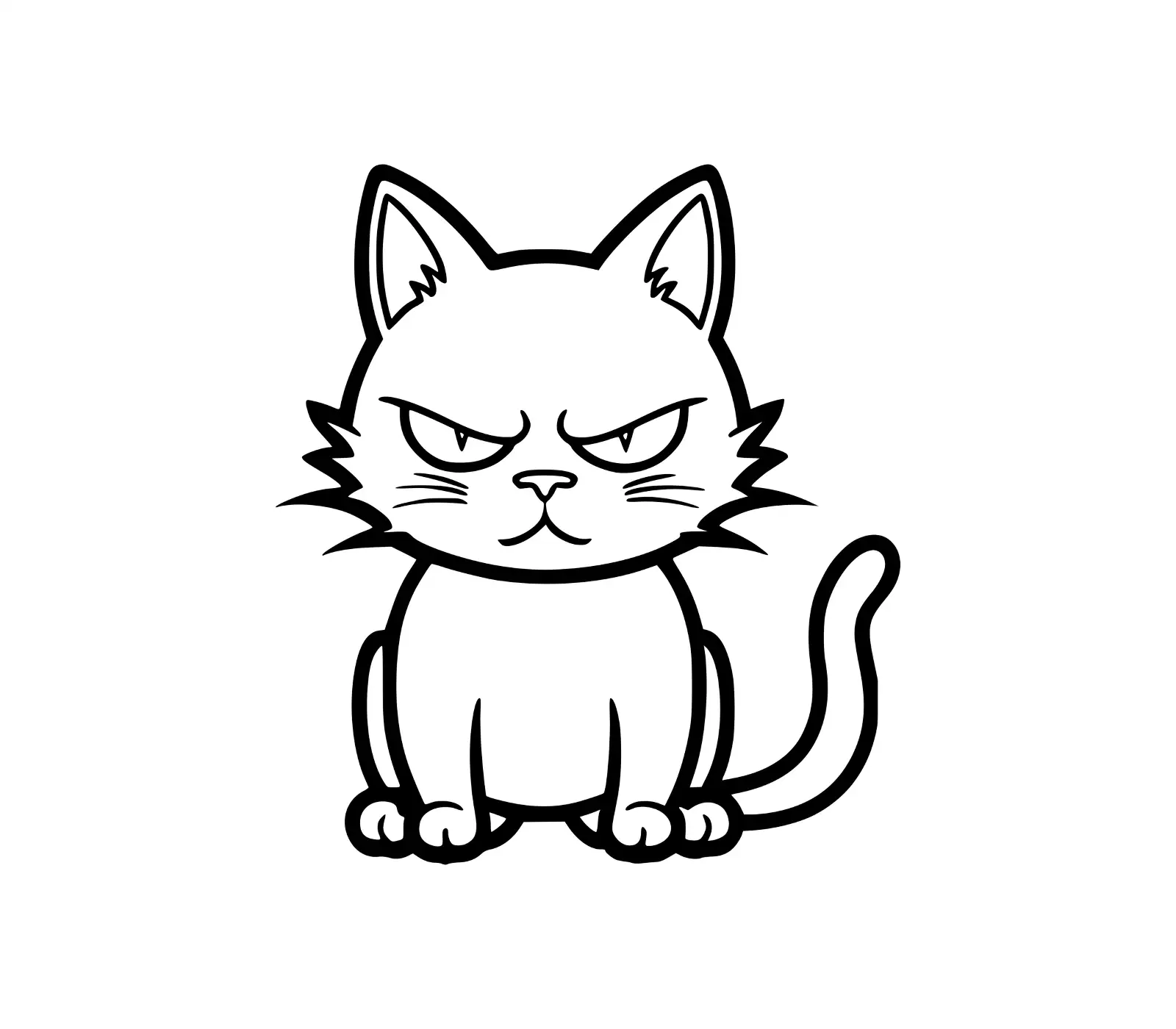 Grumpy Cat SVG: Cute Black Cat Design for Crafts