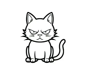 Download Grumpy Cat SVG: Adorable Black Cat Design for Cat Moms, Halloween & Funny Crafts