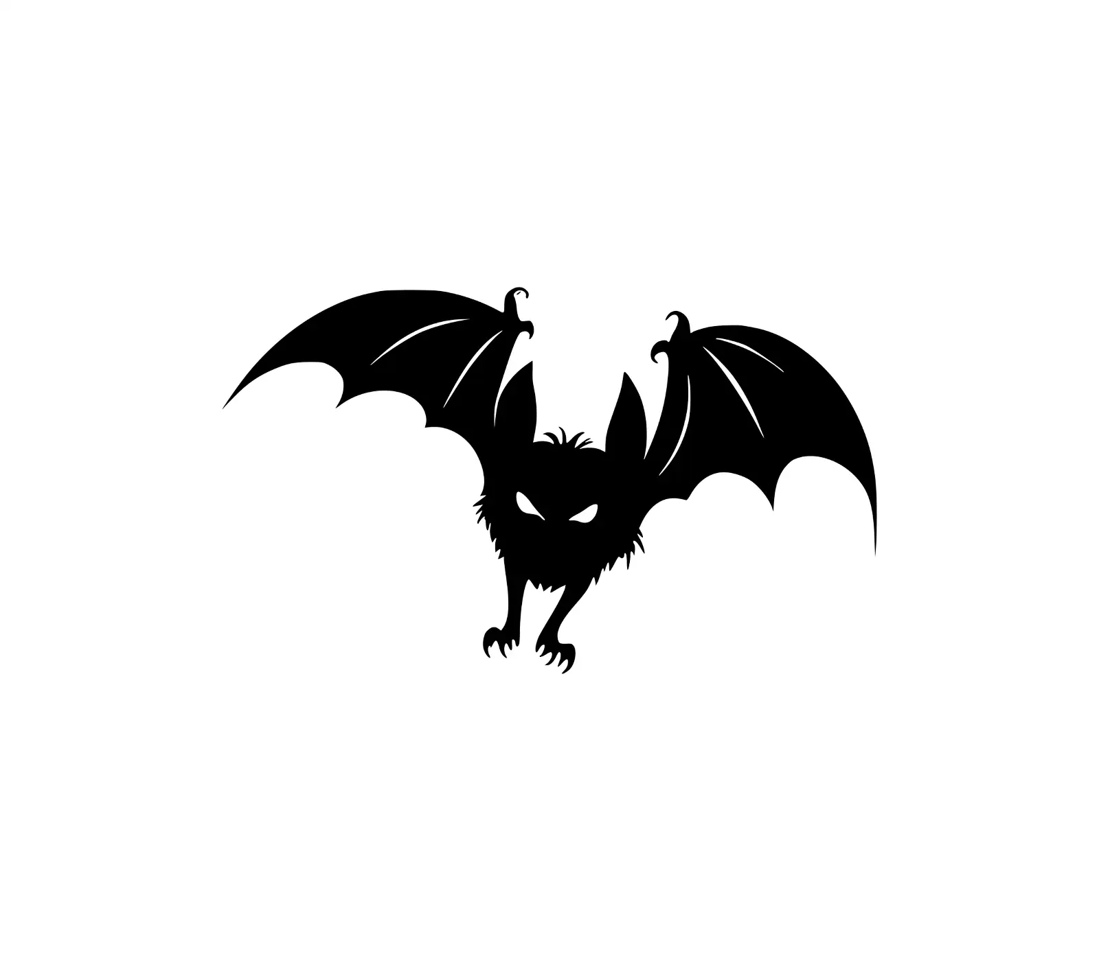 Halloween Bat SVG | Cute Flying Bat Silhouette for Crafts