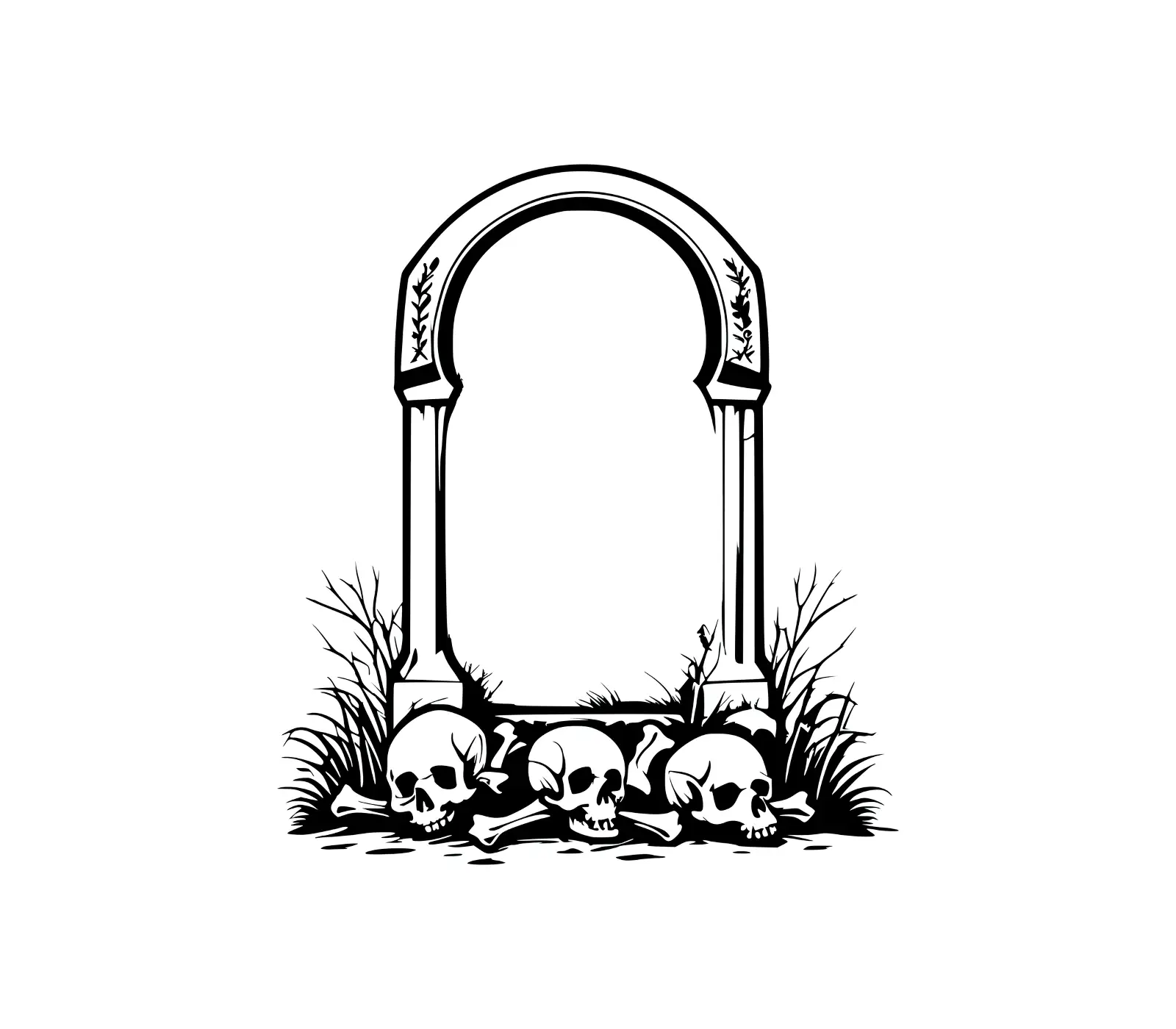 Spooky Tombstone SVG | Gothic Graveyard Design