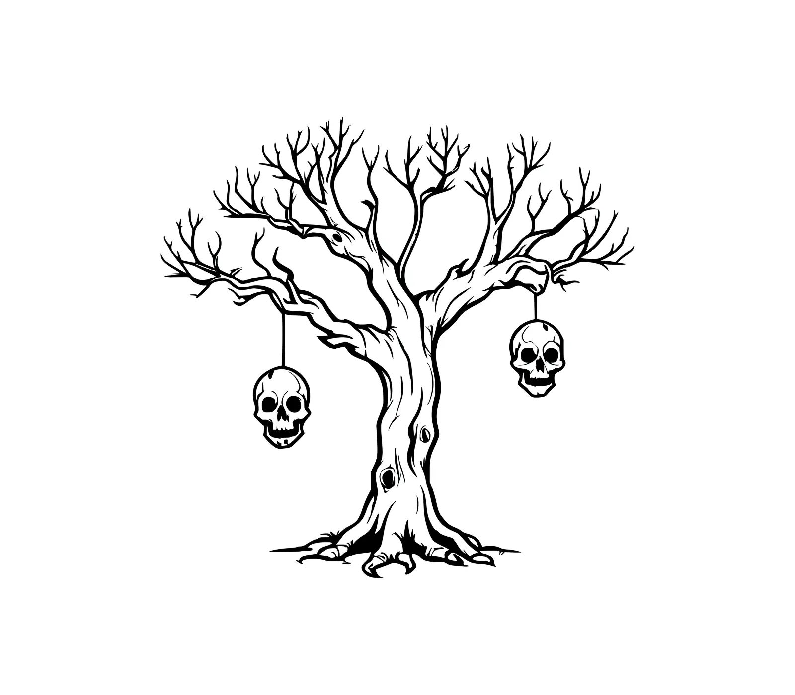 Dreaming Tree SVG: Spooky Halloween Vector Art