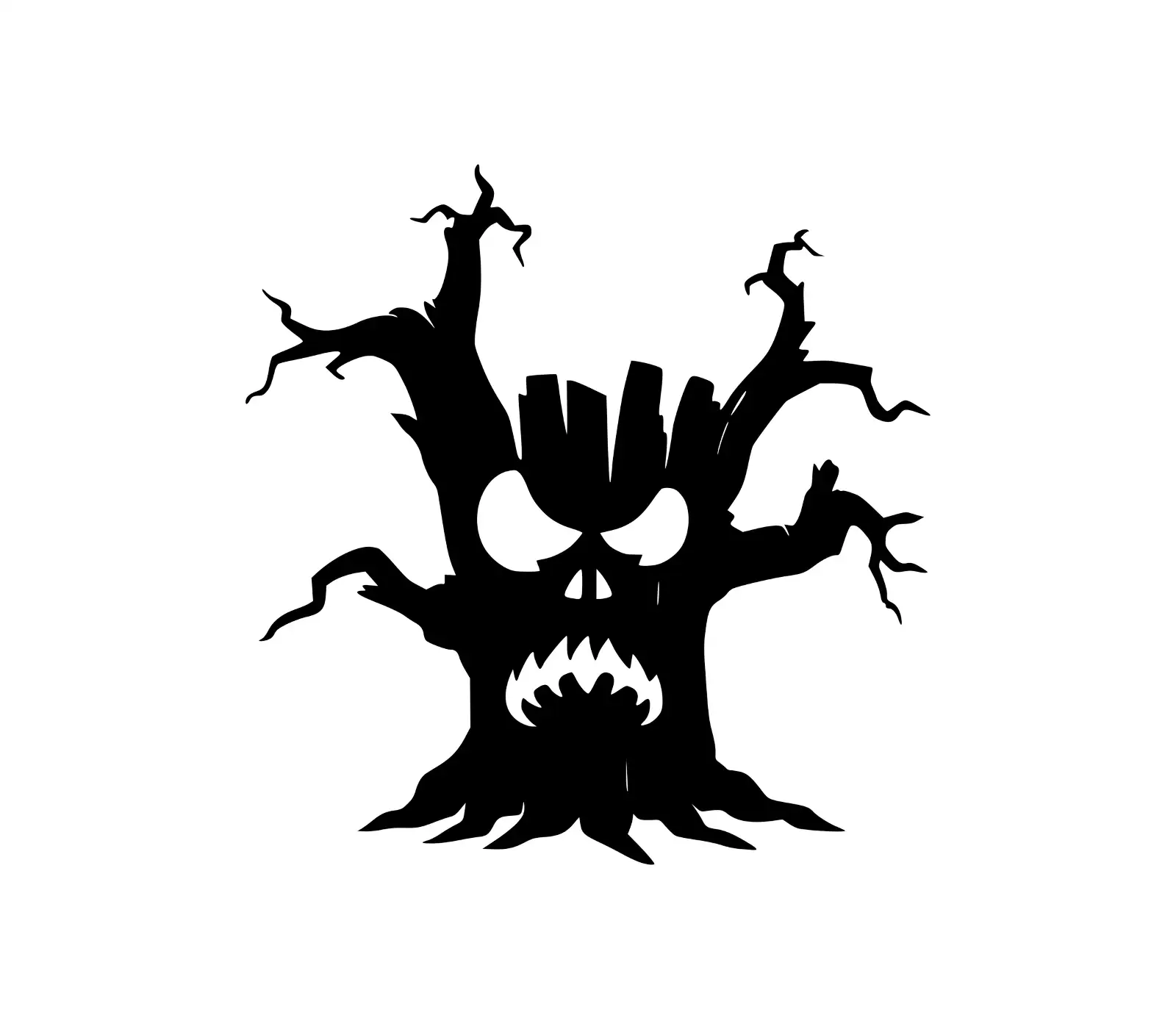 Dreaming Tree SVG: Spooky Silhouette for Halloween