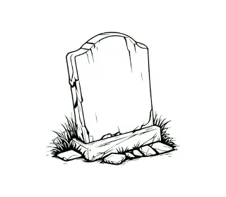 Download Haunting Tombstone SVG: Create Eerie Graveyard Scenes for Halloween, Gothic Designs & Memorial Projects