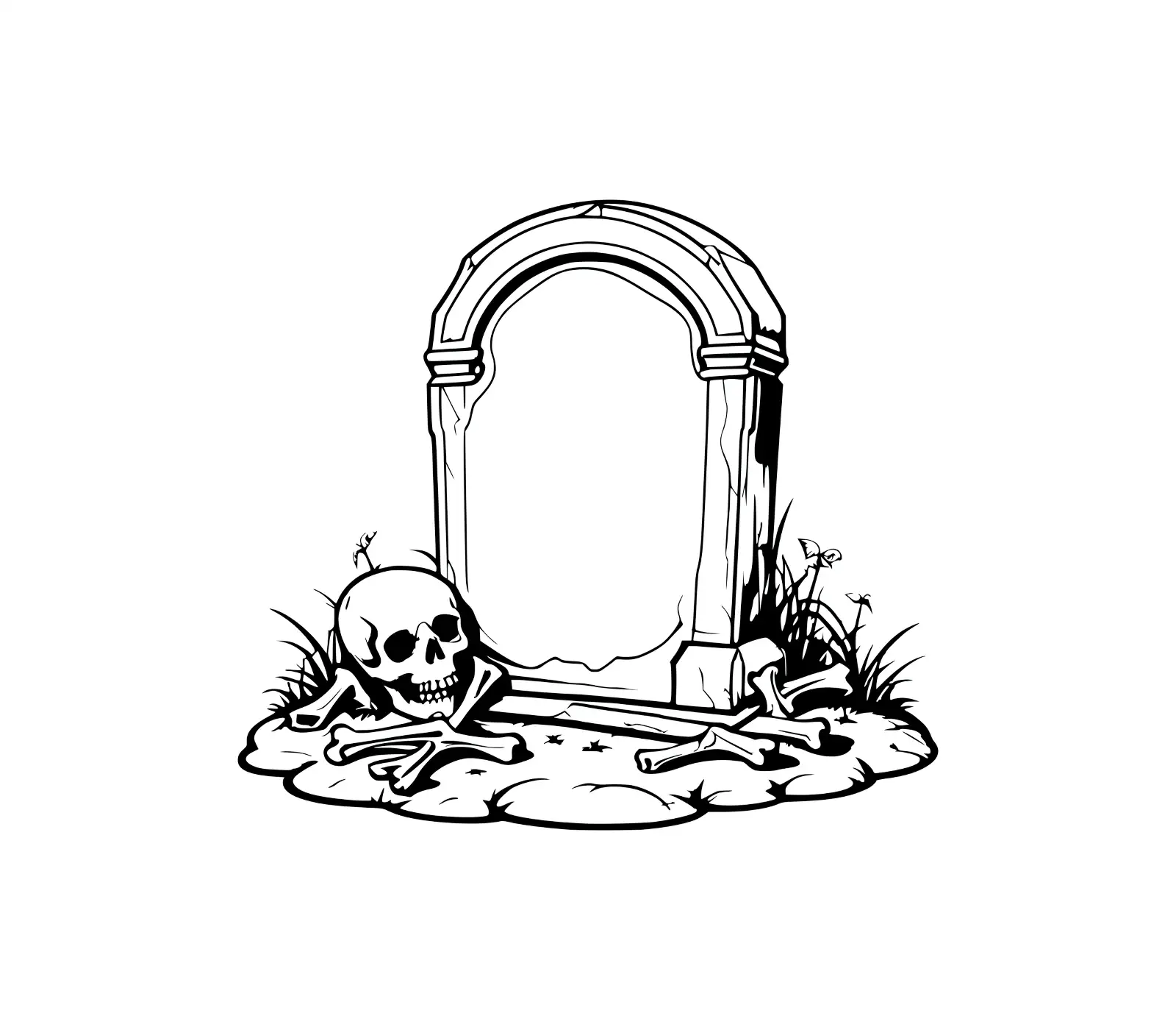 Haunting Tombstone SVG: Gothic Graveyard Design