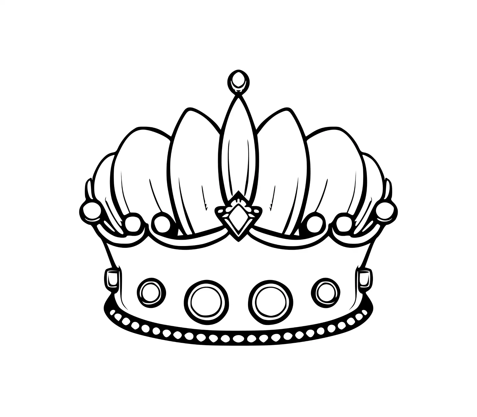 Crown SVG: Regal Design for Princess, King & Queen