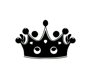 Download Majestic Crown SVG: Versatile Royal Insignia for Princess, King & Queen Designs | Scalable Vector Graphic