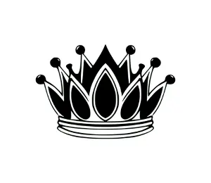 Download Majestic Crown SVG: Royal Insignia for Princess, King & Queen | Scalable Vector Graphic for Regal Designs